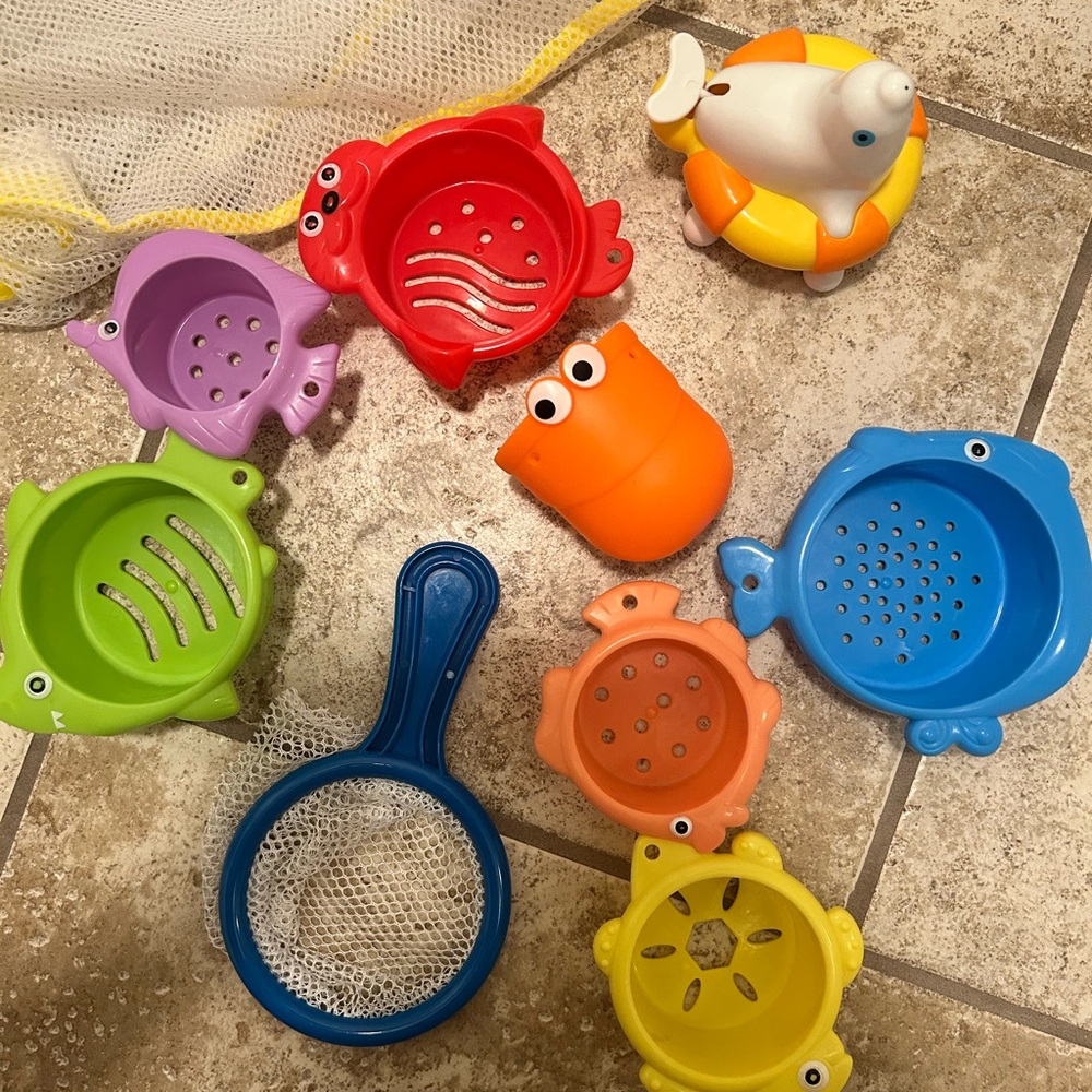 Bath Toys with storage bag